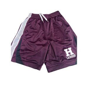 Burgundy Lacrosse Practice Shorts Size X Small Maroon‎ with Pockets